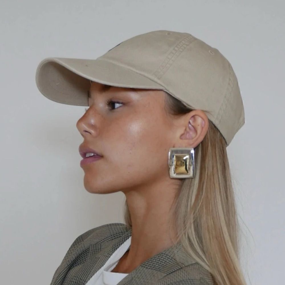 Minimalist geo stud earrings M364